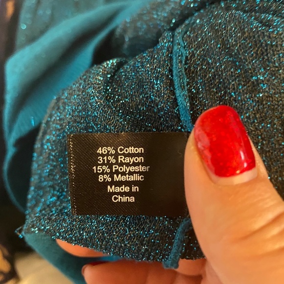 Lane Bryant Blue V-Neck Sweater - Picture 5 of 5